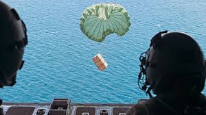 drop aid into Gaza