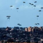 drop aid into Gaza