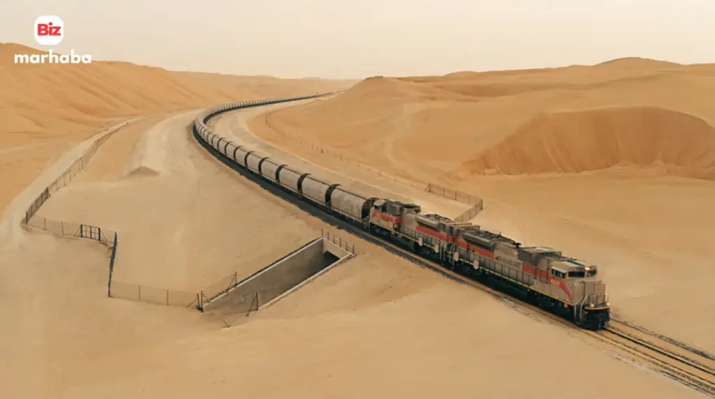 Etihad Rail project connects UAE cities with passenger services by 2026, including Dubai to Abu Dhabi train links.