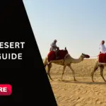 Desert safari Dubai timings guide with red dunes, desert camping Dubai, and tips on what to wear in Dubai desert safari.