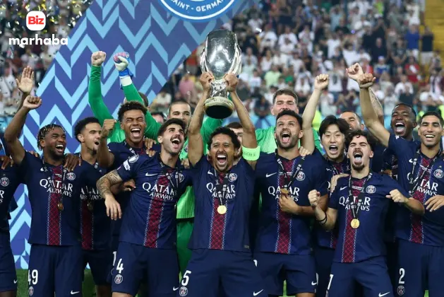 UEFA Super Cup 2025 winner PSG defeats Tottenham in dramatic final with peace message “Stop Killing Children” displayed on the pitch
