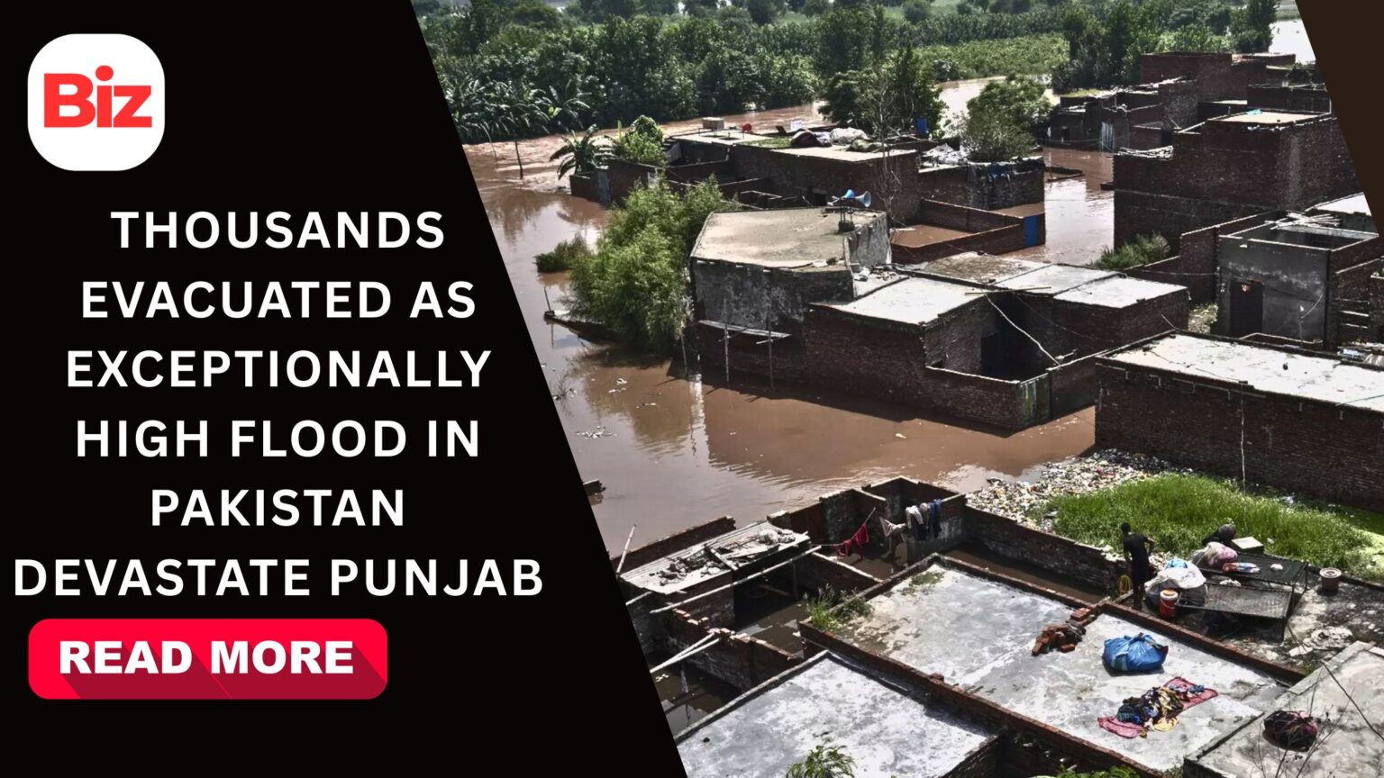 Flood in Pakistan's Punjab
