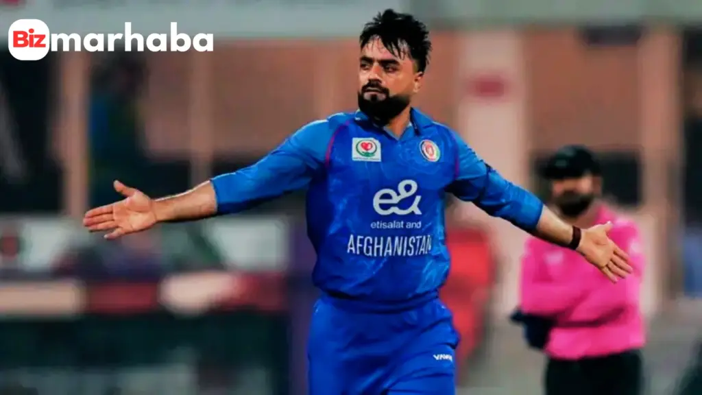 UAE vs AFG tri series match where Afghanistan beat UAE by 38 runs with Rashid Khan and Ibrahim Zadran starring.
