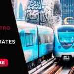 Dubai Metro Blue Line work with route, stations, and key updates